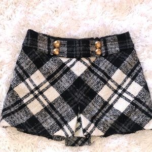 Juicy Couture Pleated Plaid Skirt